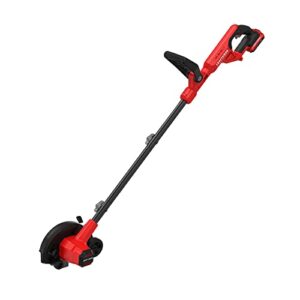 craftsman 20v max edger lawn tool, cordless lawn edger with battery & charger included (cmced400d1)