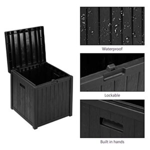 COVERONICS 51 Gallon Patio Medium Deck Box Lightweight Outdoor Stroage Box Weather Resistant Garden Stroage Container for Patio Furniture Cushions, Pillows, Garden Tools and Pool Toys