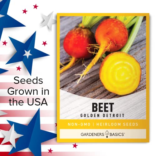 Beet Seeds for Planting Golden Detroit Heirloom Non-GMO Golden Beets Plant Seeds for Home Garden Vegetables Makes a Great Gift for Gardeners by Gardeners Basics