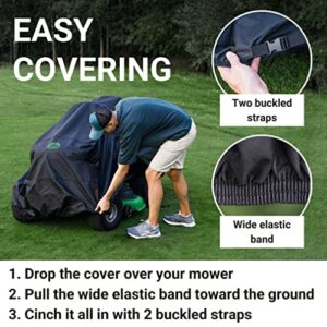 Riding Lawn Mower Cover Waterproof Outdoor, Riding Mower Cover, Riding Lawnmower Cover Waterproof Heavy Duty, Lawn Tractor Cover, Waterproof Lawn Mower Cover Waterproof Heavy Duty, Tractor Mower Cover