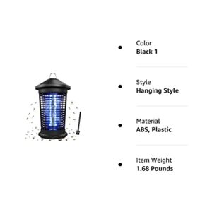 TELARD 20W Electronic Bug Zapper for Indoors Outdoor, Effective 4200V Electric Mosquito Zappers, Insect Fly Trap 2150 Sq. Ft Coverage Mosquito Killer for Home, Backyard, Garden, Patio