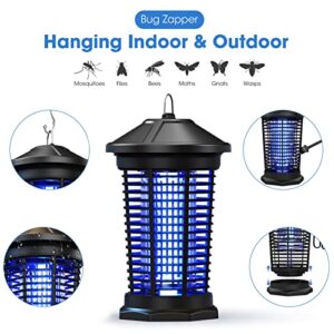 TELARD 20W Electronic Bug Zapper for Indoors Outdoor, Effective 4200V Electric Mosquito Zappers, Insect Fly Trap 2150 Sq. Ft Coverage Mosquito Killer for Home, Backyard, Garden, Patio