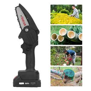 Handheld Cordless Chainsaw Mini Rechargeable Garden Lightweight Chainsaw (US Plug)