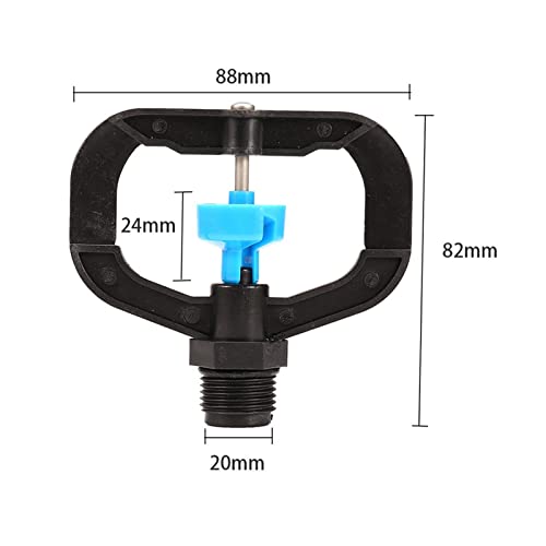 VIEUE Garden Drip Irrigation System Accessories 1/2" Middle Distance Nozzle Agricultural Garden Lawn Green Planting Irrigation Spray Rain Rotary Impact Nozzle (Color : Rotary Nozzle 4)