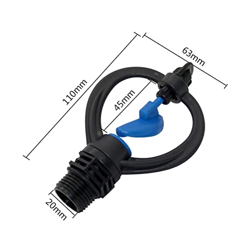 VIEUE Garden Drip Irrigation System Accessories 1/2" Middle Distance Nozzle Agricultural Garden Lawn Green Planting Irrigation Spray Rain Rotary Impact Nozzle (Color : Rotary Nozzle 2)