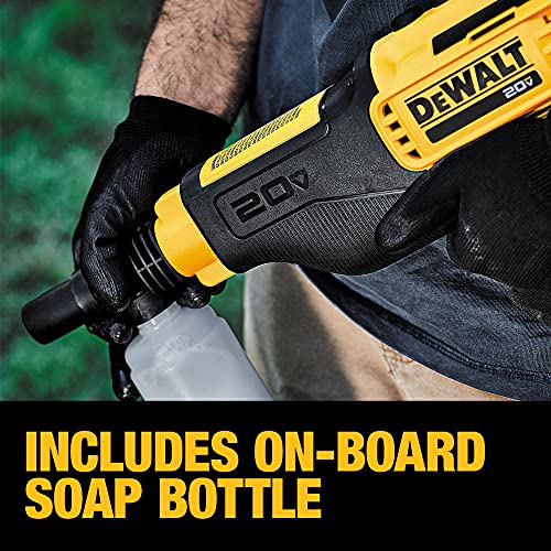 DEWALT Cordless Pressure Washer, Power Cleaner, 550-PSI, 1.0 GPM, Battery & Charger Included (DCPW550P1)