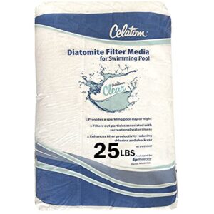 easygo product celatom diatomaceous earth de pool filter aid – swimming pool & spa filtration – – 25 pounds