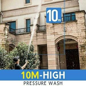 Kaadlawon 2-in-1 High Pressure Washer High Pressure Water Metal High Pressure Power Garden Sprinkle Adjustable Portable Cleaning Tool for Wall, Garden, Car, Home Cleaning