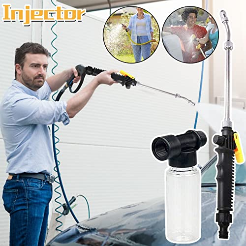 Kaadlawon 2-in-1 High Pressure Washer High Pressure Water Metal High Pressure Power Garden Sprinkle Adjustable Portable High Pressure Cleaning Tool for Wall, Garden, Car, Home Cleaning