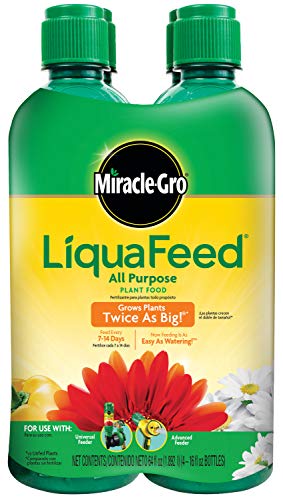 Miracle-Gro LiquaFeed All Purpose Plant Food Advance Starter Kit and Refills Bundle: One Feeder and Five Bottles