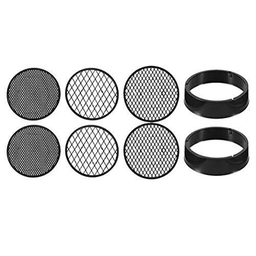 Hemoton 8pcs Sifting Pan Outdoor Gold Panning Soil Sifter Sieve Fine Mesh Screen Classifier for Garden Outdoor