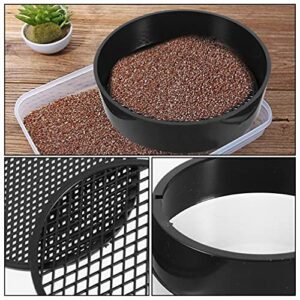 Hemoton 8pcs Sifting Pan Outdoor Gold Panning Soil Sifter Sieve Fine Mesh Screen Classifier for Garden Outdoor