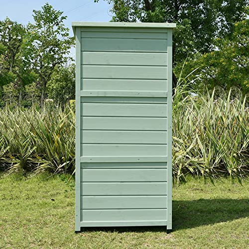 Outdoor Storage Cabinet Garden Tool Shed with Shelves & Lockable Doors for Patio, Garden, Backyard, Lawn (Color : A, Size : 70x52x142cm)