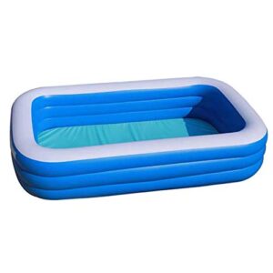 family inflatable swimming pool, 59″ x 43″ x 19.5″ full-sized inflatable lounge pool for baby, kiddie, kids, adult, infant, toddlers for ages 3+,outdoor, garden, backyard, summer water party