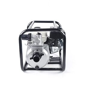 6.5 HP Gas Water Pump 2 Inch Portable Irrigation Gasoline Water Pump 2-Stroke Petrol Water Transfer Pump High Pressure Water Garden Pumps Engine Pond Pump for Agricultural Irrigation