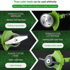 Weed Wacker Cordless Grass Trimmer Weed Eater Electric Brush Cutter Quick Charger Cordless Lightweight Electric Edger Lawn Tool for Lawn Garden Pruning and Trimming