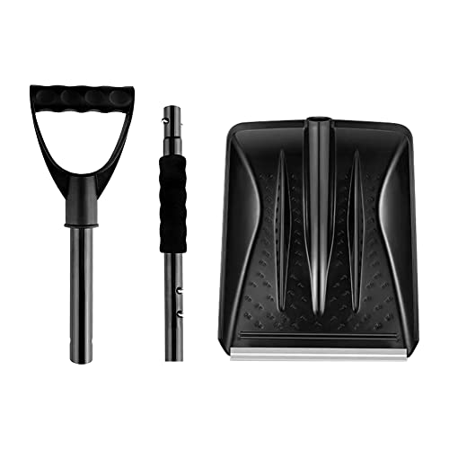 NUMHOSAI Snow Shovel - Portable Folding Snow Shovel, Folding Emergency Snow Shovel, 3-Piece Collapsible Design, Easy to Assemble, Perfect for Garden, Car Driveway, Camping, and Outdoor Activities