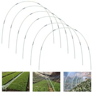 greenhouse hoops 6 sets of 7 ft grow tunnel garden hoops detachable fiberglass support frame for raised beds garden fabric