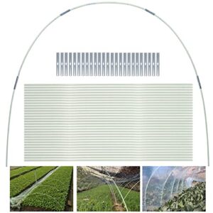 Greenhouse Hoops 6 Sets of 7 Ft Grow Tunnel Garden Hoops Detachable Fiberglass Support Frame for Raised Beds Garden Fabric