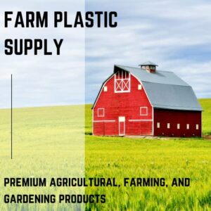 Farm Plastic Supply - Panda Film Light Deprivation Greenhouse Cover - 6 mil - (10' x 25') - 100% Blackout Tarp, Black White Plastic Sheeting, Green House Poly Film