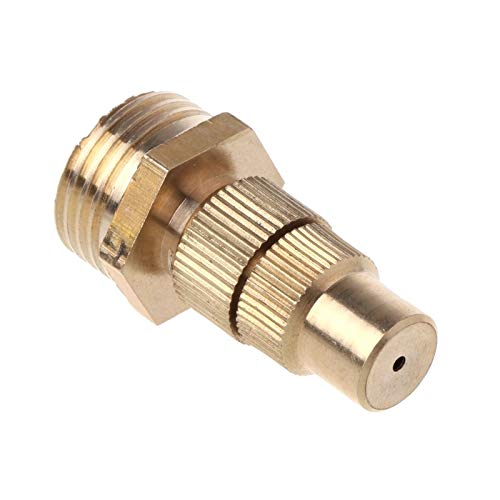 Easy to Operate 1/2" DN15 Garden Irrigation Brass Adjustable Spray Misting Nozzles Spray Head Strong and Sturdy