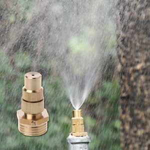 Easy to Operate 1/2" DN15 Garden Irrigation Brass Adjustable Spray Misting Nozzles Spray Head Strong and Sturdy