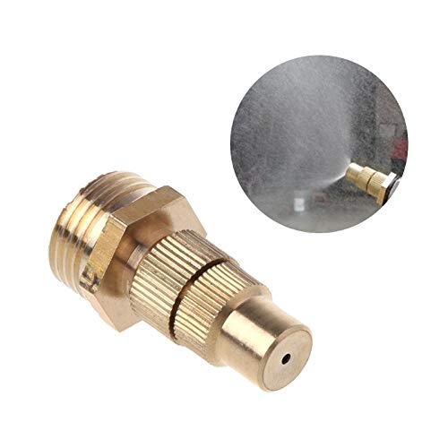 Easy to Operate 1/2" DN15 Garden Irrigation Brass Adjustable Spray Misting Nozzles Spray Head Strong and Sturdy