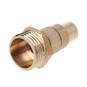 Easy to Operate 1/2" DN15 Garden Irrigation Brass Adjustable Spray Misting Nozzles Spray Head Strong and Sturdy