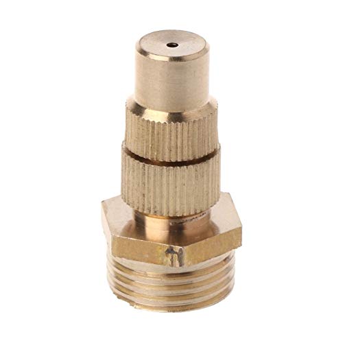 Easy to Operate 1/2" DN15 Garden Irrigation Brass Adjustable Spray Misting Nozzles Spray Head Strong and Sturdy