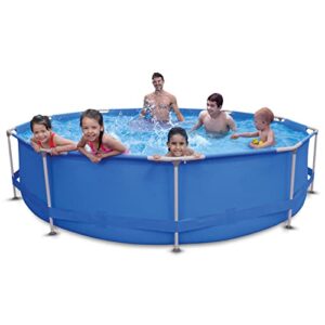 Above Ground Swimming Pool - 12FT x 30in Outdoor Round Frame Pool for Kids and Adults, Kiddie Pool Swimming Pool for Family Fun,Family Swimming Pool Above Ground for Backyard Garden Summer Water Party