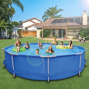 Above Ground Swimming Pool - 12FT x 30in Outdoor Round Frame Pool for Kids and Adults, Kiddie Pool Swimming Pool for Family Fun,Family Swimming Pool Above Ground for Backyard Garden Summer Water Party