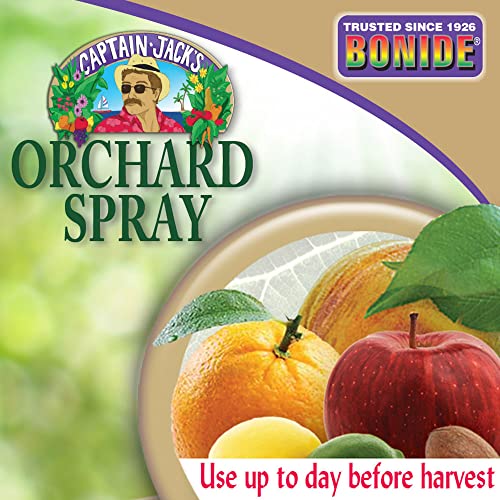 Bonide Captain Jack's Citrus, Fruit & Nut Orchard Spray, 16 oz Concentrate, Multi-Purpose Fungicide, Insecticide and Miticide