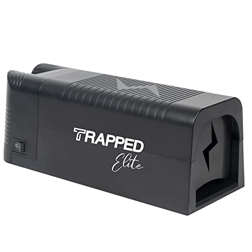 TRAPPED Elite Electric Rat Trap - Electric Rat & Mice Trap - Easy to Use & Set Up to Clean - Humane Rodent Trap - Family & Pet Safe. Perfect for Rats & Mice