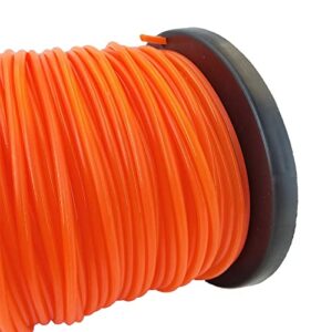 OTDSPARES 3-Pound Commercial Round .155-Inch String Trimmer Line in Spool, with Bonus Line Cutter, Orange