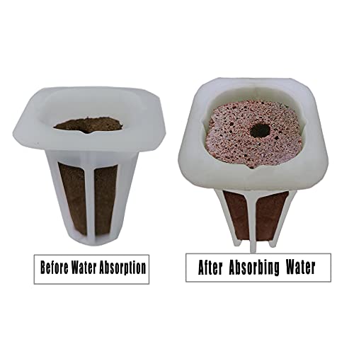 Grow Sponges for Hydroponics Seed Starter Plugs 50 pcs Compatible with AILISS PRO Indoor Garden Kit（Seeds Not Included）