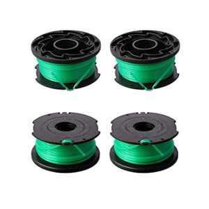 Eyoloty SF-080 String Trimmer Spool Replacement for Black and Decker SF-080-BKP GH3000 LST540 GH3000R LST540B Weed Eater 20ft 0.080" Edger Refills Line Auto Feed Single Trimmers Line Cord (4 Pack)