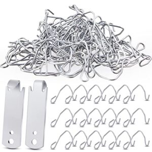 102 pieces t post wire clips fence wire twister for t post clips galvanized steel fence wire tensioning tool for fixing fence wire t post wire clip garden farm highway sport fences