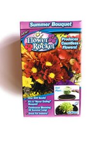 garden innovations summer bouquet flower rocket as seen on tv concentrated seed disc
