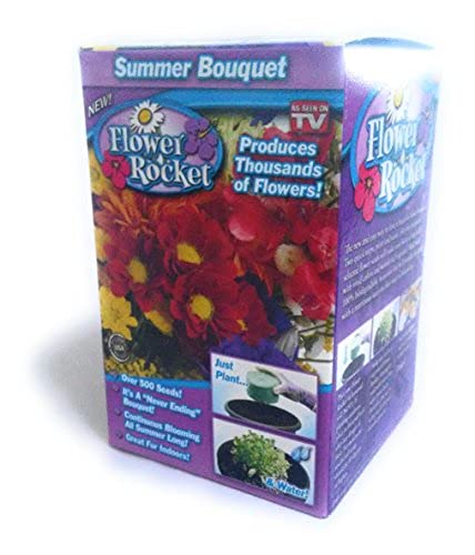 Garden Innovations Summer Bouquet Flower Rocket As Seen On TV Concentrated Seed Disc