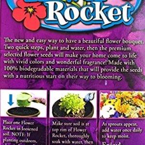 Garden Innovations Summer Bouquet Flower Rocket As Seen On TV Concentrated Seed Disc