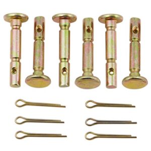 rotary 5549 snowblower shear pins & cotter pins (pack of 6)