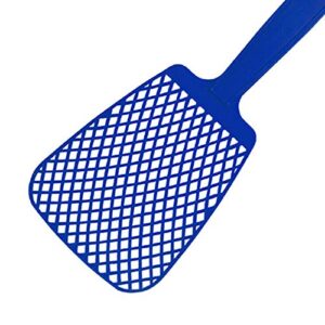 xinyijiayi Truth Over Flies Fly Swatter, Strong Flexible Manual Fly Swatter with Small Holes, Long Handle Portable Durable Fly Swatter, for Home Office Car Room Garden Yard Blue one Size