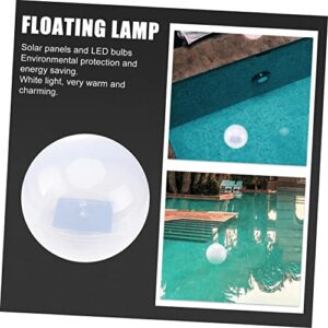 LABRIMP 2pcs Globe Hot Lights Glow - LED Lamp Pond Floating IP Party Inch Tub W Decorations Pool Ball Solar up for Light Night Balls Decoration White Orb Garden Backyard