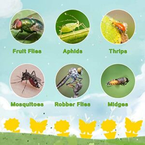 Fruit Fly Traps Fungus Gnat Traps Yellow Sticky Bug Traps 36 Pack Non-Toxic and Odorless for Indoor Outdoor Use Protect The Plant.