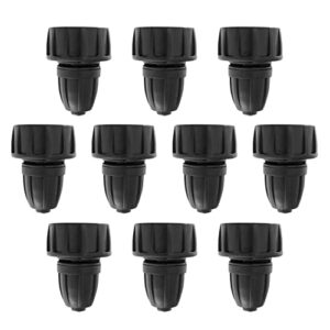 10 pcs 3/8 inch Drip Irrigation Tubing to Faucet/Garden Hose Adapter, 3/8" Barb Lock 3/4" Female GHT Garden Hose Fittings Coupler