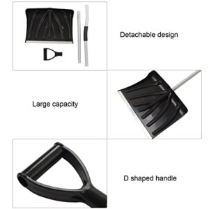 Wide Snow Shovel, 17.7in Width Anti Slip Foam Garden Snow Shovel Widely Used for Car