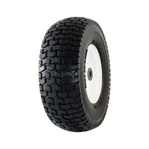 marathon 30326 13×5.00-6″ flat free lawnmower tire on wheel 3″ hub, 3/4″ bushings