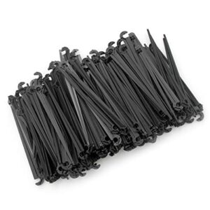 irrigation drip support stakes 1/4″ tubing hose for vegetable gardens flower beds herbs gardens black