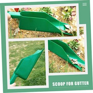 YARNOW 2pcs Gutter Shovel Ditch Supplies Garden Leaves Shovels Townhouses Cleaner Roof Tool for Tools Downspout Getter Spoon Gutters Guard Villas Cleaning Leaf Scoop Hand Home