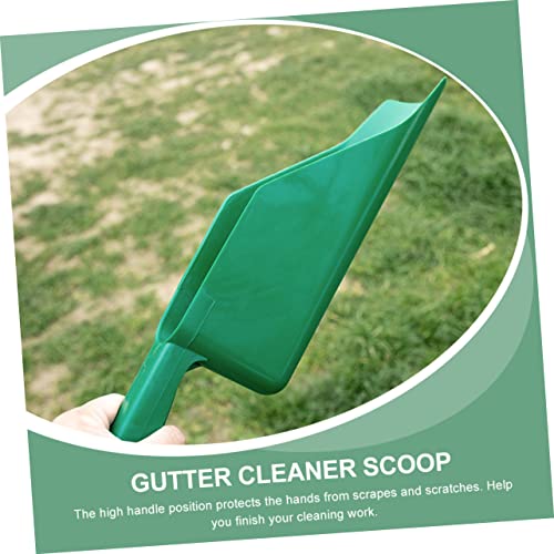 YARNOW 2pcs Gutter Shovel Ditch Supplies Garden Leaves Shovels Townhouses Cleaner Roof Tool for Tools Downspout Getter Spoon Gutters Guard Villas Cleaning Leaf Scoop Hand Home